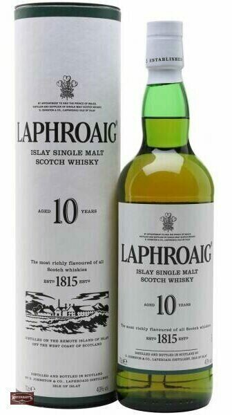 Виски Laphroaig 10 years old Single Malt Islay/ Лафройг 10 лет Сингл Молт Айла 0,7л.